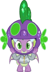 Size: 618x929 | Tagged: safe, artist:pascalmulokozi2, derpibooru import, edit, edited screencap, screencap, spike, dragon, season 9, spoiler:s09, background removed, image, male, not a vector, png, simple background, solo, transparent background, winged spike, wings