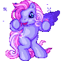Size: 96x88 | Tagged: safe, derpibooru import, starsong, pegasus, pony, animated, dancing, female, g3, gif, image, mare, pinkie pie's party, simple background, solo, transparent background