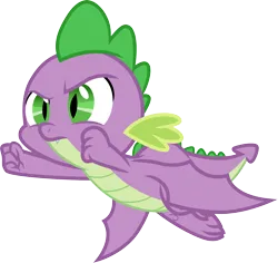 Size: 3179x3000 | Tagged: safe, artist:cloudyglow, derpibooru import, spike, dragon, father knows beast, image, png, simple background, solo, transparent background, vector, winged spike, wings