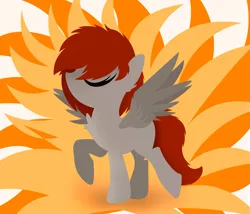 Size: 3229x2763 | Tagged: safe, artist:fededash, derpibooru import, oc, oc:light dash, unofficial characters only, pegasus, cute, eyes closed, female, females only, image, ocbetes, pegasus oc, png, simple background, solo, wings