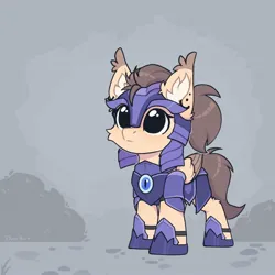 Size: 1630x1630 | Tagged: safe, artist:dorkmark, derpibooru import, oc, oc:dima, unofficial characters only, pegasus, pony, armor, chibi, female, guard, guardsmare, image, jpeg, mare, night guard, royal guard, smol, solo