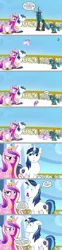 Size: 1141x4617 | Tagged: safe, artist:silverbuller, derpibooru import, princess cadance, princess flurry heart, queen chrysalis, shining armor, oc, alicorn, changeling, changeling queen, changepony, hybrid, pony, unicorn, brother and sister, comic, female, half-siblings, image, infidelity, interspecies offspring, jpeg, male, offspring, parent:queen chrysalis, parent:shining armor, parents:shining chrysalis, siblings