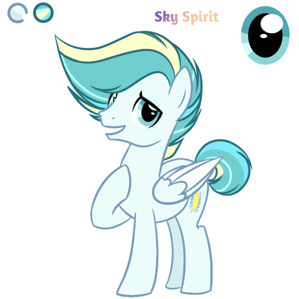 Size: 2048x2048 | Tagged: safe, artist:harmonyvitality-yt, derpibooru import, oc, oc:sky spirit, unofficial characters only, pegasus, pony, base used, hoof on chest, image, male, offspring, parent:sky stinger, parent:vapor trail, parents:vaporsky, pegasus oc, png, simple background, stallion, transparent background, wings