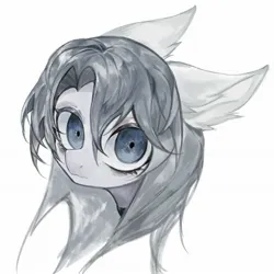 Size: 2048x2048 | Tagged: safe, artist:gq40415378, derpibooru import, oc, unofficial characters only, earth pony, pony, female, image, jpeg, mare, simple background, solo, thousand yard stare, white background