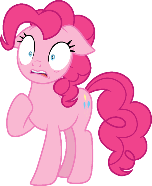 Size: 761x926 | Tagged: safe, artist:kiracatastic, artist:tanahgrogot, derpibooru import, pinkie pie, earth pony, pony, base used, female, floppy ears, image, mare, open mouth, png, simple background, solo, surprised, transparent background, wide eyes