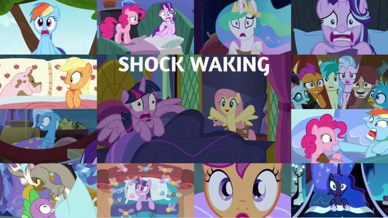 Size: 1974x1111 | Tagged: safe, derpibooru import, edit, edited screencap, editor:quoterific, screencap, applejack, discord, fluttershy, gallus, ocellus, pinkie pie, rainbow dash, sandbar, scootaloo, silverstream, smolder, spike, starlight glimmer, trixie, twilight sparkle, yona, parasprite, pig, pony, 28 pranks later, a health of information, do princesses dream of magic sheep, make new friends but keep discord, may the best pet win, road to friendship, rock solid friendship, secrets and pies, sleepless in ponyville, swarm of the century, to where and back again, twilight's kingdom, uprooted, female, filly, image, png, student six