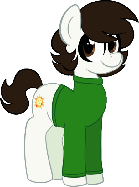 Size: 568x768 | Tagged: safe, artist:saveraedae, derpibooru import, oc, oc:kenning prance, ponified, unofficial characters only, earth pony, pony, clothes, crossover, image, looking at you, male, png, shirt, solo, the mark side