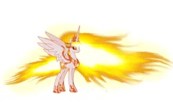 Size: 4372x2644 | Tagged: safe, artist:harmonicdreemur1308, derpibooru import, daybreaker, alicorn, pony, base used, female, hoof shoes, image, jewelry, mane of fire, mare, peytral, png, solo, tiara