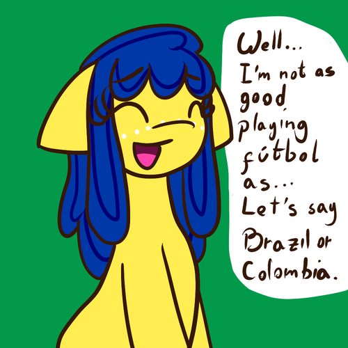 Size: 500x500 | Tagged: safe, artist:ask-ponyvenezuela, derpibooru import, oc, oc:venezuela, ponified, unofficial characters only, pony, football, green background, image, nation ponies, png, simple background, solo, sports, venezuela