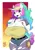 Size: 848x1199 | Tagged: suggestive, artist:zwitterkitsune, princess celestia, alicorn, anthro, big breasts, bimbo, bimbolestia, breasts, busty princess celestia, choker, cleavage, clothes, female, fishnets, huge breasts, image, lipstick, png, smiling at you, solo, solo female