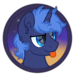 Size: 2400x2400 | Tagged: safe, artist:ponkus, derpibooru import, oc, oc:falling dusk, pony, unicorn, cute, eyelashes, icon, image, male, png, profile picture, simple background, solo, stallion, transparent background