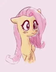 Size: 876x1109 | Tagged: safe, artist:fipoki, derpibooru import, fluttershy, pegasus, pony, blushing, female, floppy ears, folded wings, image, jpeg, mare, simple background, solo, traditional art, white background, wings
