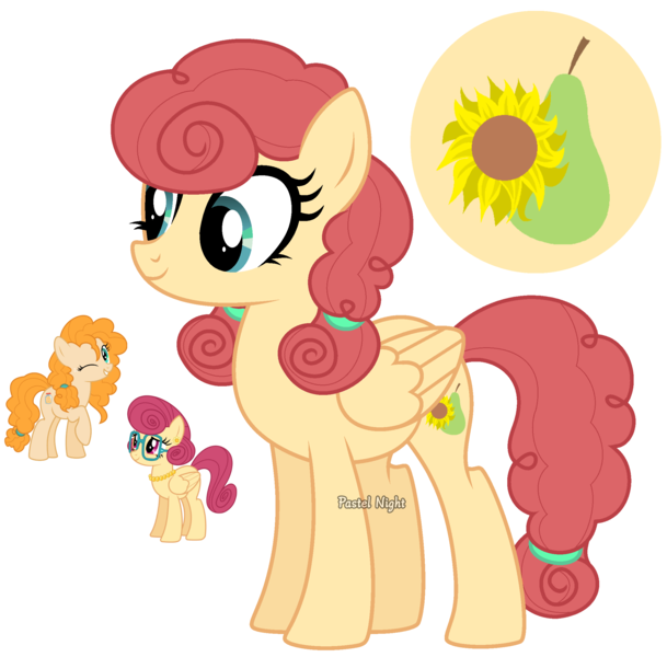 Size: 2264x2232 | Tagged: safe, artist:pastelnightyt, derpibooru import, pear butter, posey shy, oc, earth pony, pegasus, pony, base used, female, high res, image, magical lesbian spawn, mare, offspring, parent:pear butter, parent:posey shy, png, simple background, transparent background