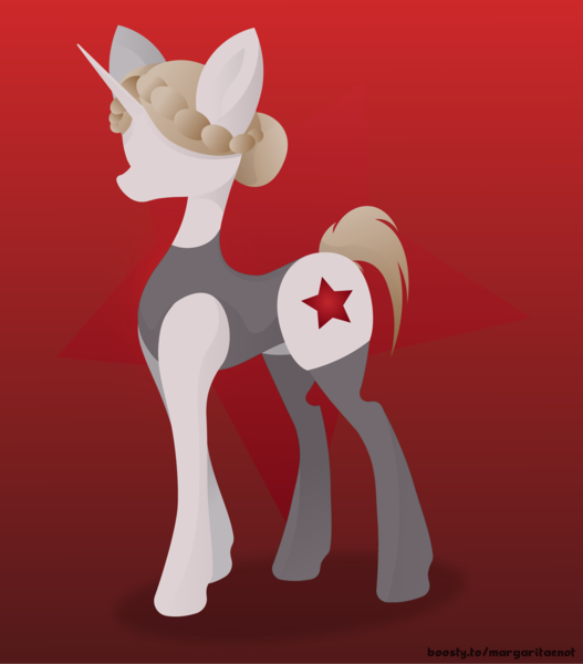 Size: 2200x2504 | Tagged: safe, artist:margaritaenot, derpibooru import, pony, unicorn, atomic heart, gradient background, image, png, solo, vector