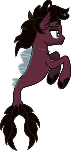 Size: 954x2029 | Tagged: safe, artist:lightningbolt, derpibooru import, ponified, ponified:jordan fish, pony, seapony (g4), .svg available, bring me the horizon, colored pupils, derpibooru exclusive, facial hair, fins, fish tail, image, jewelry, lidded eyes, male, necklace, png, solo, tail, vector