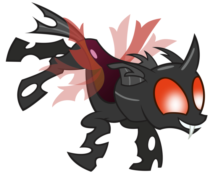 Size: 1024x853 | Tagged: safe, derpibooru import, edit, oc, oc:therix, unofficial characters only, changeling, image, png, red changeling, simple background, solo, transparent background