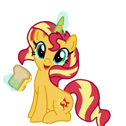 Size: 1280x1280 | Tagged: safe, artist:lepewmlp, derpibooru import, sunset shimmer, pony, unicorn, base used, cheese, female, food, grilled cheese, image, magic, png, simple background, solo, telekinesis, transparent background