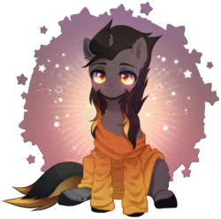 Size: 2131x2112 | Tagged: safe, alternate version, artist:avrameow, derpibooru import, part of a set, oc, unofficial characters only, pony, unicorn, alternate character, clothes, commission, horn, image, oversized clothes, png, simple background, solo, sweater, transparent background, unicorn oc, ych result