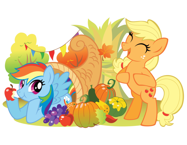 Size: 2048x1583 | Tagged: safe, derpibooru import, applejack, rainbow dash, earth pony, pegasus, pony, apple, autumn, cornucopia, cute, daaaaaaaaaaaw, food, fruit, image, png, pumpkin, simple background, transparent background, zazzle