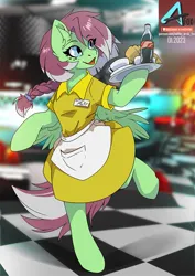 Size: 777x1100 | Tagged: safe, artist:arctic-fox, derpibooru import, oc, oc:watermelon success, unofficial characters only, pegasus, pony, image, jpeg, solo