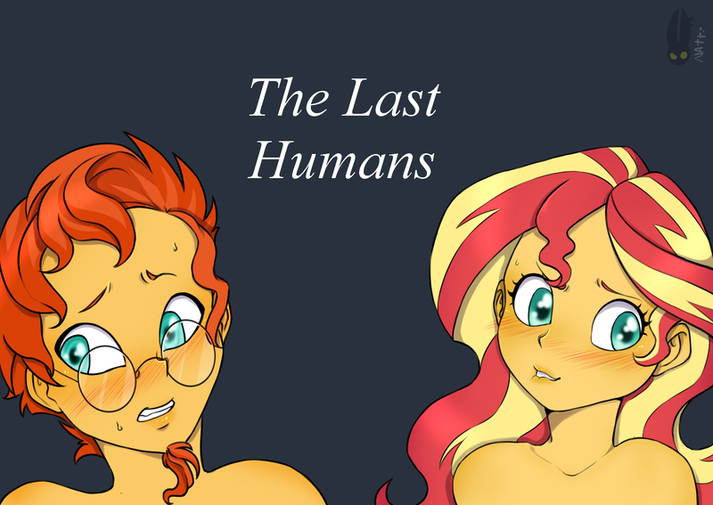 Size: 2039x1446 | Tagged: safe, artist:natt333, author:shakespearicles, derpibooru import, sunburst, sunset shimmer, human, fanfic, fanfic:the last humans, equestria girls, accessories, blushing, brother, brother and sister, equestria girls-ified, eyebrows, eyelashes, eyes open, facial hair, family, fanfic art, female, fimfiction, g4, glasses, goatee, grin, image, implied inbreeding, implied incest, implied sex, implied shipping, inbreeding, incest, lip bite, logo, looking, looking away, male, nervous, nervous grin, png, shakespearicles, shimmerburst, shipping, siblings, signature, simple background, sister, smiling, straight, sweat, sweatdrop, teeth, text, the last humans, wall of tags, wings, xk-class end-of-the-world scenario