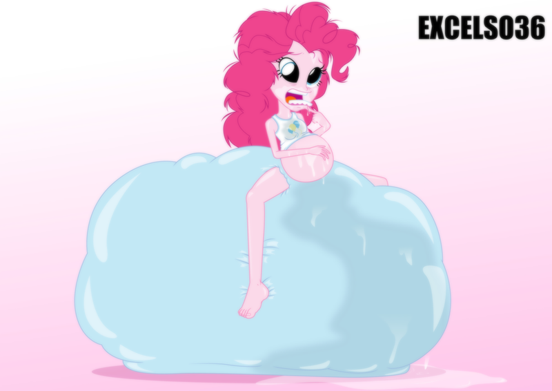 Size: 991x701 | Tagged: questionable, artist:excelso36, derpibooru import, part of a set, pinkie pie, human, equestria girls, babbling, barefoot, belly, big belly, bloated, brainwashed, clothes, commission, crazy face, diaper, diaper fetish, diaper inflation, dilated pupils, drool, drool string, faic, feet, fetish, humanized, hyper, hypermess, image, impossibly large diaper, inflatable diaper, insanity, mental regression, messing, non-baby in diaper, open mouth, png, poop, ridiculous, solo