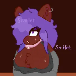 Size: 1280x1280 | Tagged: suggestive, artist:scarlet-gore, derpibooru import, oc, oc:alice nebulé, unofficial characters only, earth pony, human, pony, derpibooru, ahegao, breasts, brown coat, chest fluff, choker, cleavage, cleavage fluff, clothes, collar, derpibooru exclusive, ear fluff, ear piercing, earring, female, fluffy, fluffy hair, gloves, gray, humanized, image, jewelry, long gloves, long hair, long mane, loose fitting clothes, mare, meta, nose piercing, open mouth, original art, original character do not steal, piercing, png, purple eyes, purple hair, sad, signature, socks, sweat, sweatdrop, tongue out