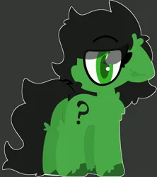 Size: 3641x4096 | Tagged: safe, artist:moonydusk, derpibooru import, oc, oc:anonfilly, earth pony, pony, aside glance, female, filly, foal, gray background, image, jpeg, looking at you, sideways glance, simple background, solo