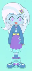 Size: 868x1939 | Tagged: safe, artist:batipin, derpibooru import, trixie, equestria girls, chibi, cute, cute little fangs, fangs, image, no nose, no pupils, open mouth, png