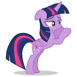 Size: 5000x5000 | Tagged: safe, artist:gypsykumquat, derpibooru import, twilight sparkle, twilight sparkle (alicorn), alicorn, pony, .svg available, absurd resolution, disappointed, female, image, inkscape, looking down, png, show accurate, simple background, solo, standing, transparent background, upset, vector