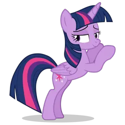 Size: 5000x5000 | Tagged: safe, artist:gypsykumquat, derpibooru import, twilight sparkle, twilight sparkle (alicorn), alicorn, pony, .svg available, absurd resolution, bedroom eyes, female, image, inkscape, looking back, png, seductive, seductive pose, show accurate, simple background, solo, standing, tired, transparent background, vector