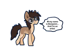 Size: 1280x910 | Tagged: safe, artist:sinclair2013, derpibooru import, oc, oc:benjamin, unofficial characters only, earth pony, pony, glasses, image, male, png, simple background, solo, stallion, transparent background