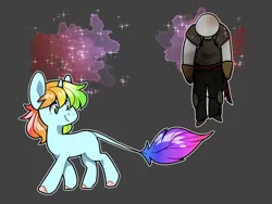 Size: 800x600 | Tagged: safe, artist:sinclair2013, derpibooru import, oc, oc:prism, unofficial characters only, pony, unicorn, dummy, female, image, leonine tail, levitation, magic, mare, png, simple background, tail, telekinesis