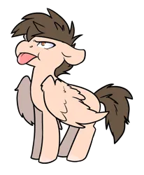 Size: 965x1171 | Tagged: safe, artist:sinclair2013, derpibooru import, oc, oc:sinclair, unofficial characters only, pegasus, pony, image, male, png, simple background, solo, stallion, tongue out, transparent background