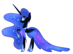 Size: 1024x766 | Tagged: safe, artist:princessfaeron, derpibooru import, nightmare moon, pony, clothes, dress, gala dress, image, png, simple background, solo, transparent background