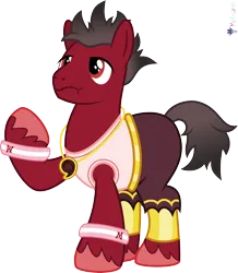 Size: 4000x4592 | Tagged: safe, alternate version, artist:melisareb, derpibooru import, part of a set, earth pony, pony, .svg available, absurd resolution, alphabet lore, clothes, crossover, gem, gold, gradient mane, gradient tail, image, jewelry, m, male, necklace, png, raised hoof, shirt, shorts, simple background, sleeveless, sleeveless shirt, solo, species swap, stallion, super m, tail, transparent background, unshorn fetlocks, vector, wavy mouth, wristband