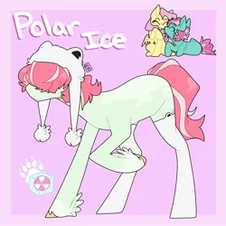 Size: 2000x2000 | Tagged: safe, artist:orionofthestars, derpibooru import, oc, oc:polar ice, earth pony, pegasus, pony, female, g3, g3 to g4, g4, generation leap, image, jpeg, mintyshy, offspring, parent:fluttershy, parent:minty, parents:mintyshy, trio