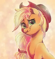 Size: 1397x1500 | Tagged: safe, artist:avui, derpibooru import, applejack, earth pony, pony, bust, image, jpeg, solo