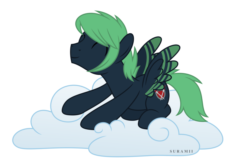 Size: 5816x4256 | Tagged: safe, artist:suramii, derpibooru import, oc, oc:dingy, pegasus, pony, absurd resolution, cloud, colored wings, image, male, png, simple background, solo, stallion, transparent background, two toned wings, wings