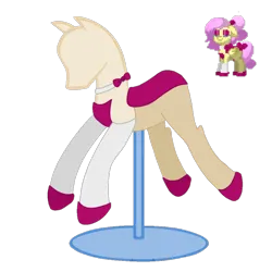 Size: 1000x1000 | Tagged: safe, artist:fluttershy_mop, derpibooru import, fluttershy, pegasus, pony, pony town, clothes, image, mannequin, png, simple background, solo, the yellow feather, theyellowfeather, transparent background