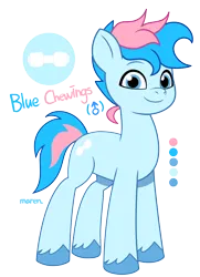 Size: 1266x1751 | Tagged: safe, artist:maren, derpibooru import, oc, oc:blue chewings, earth pony, pony, my little pony: tell your tale, g5, image, png, simple background, transparent background