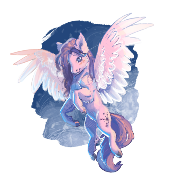 Size: 1200x1200 | Tagged: safe, artist:futuredustfuturerust, derpibooru import, pegasus, pony, female, g1, image, mare, north star (g1), png, simple background, solo, transparent background