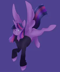 Size: 1671x2010 | Tagged: safe, artist:twilightsparkee, derpibooru import, twilight sparkle, twilight sparkle (alicorn), alicorn, pony, female, image, jpeg, purple background, simple background, solo