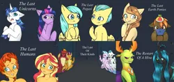 Size: 6117x2892 | Tagged: safe, artist:natt333, author:shakespearicles, derpibooru import, edit, barley barrel, button mash, garble, pickle barrel, queen chrysalis, shining armor, silverstream, smolder, sunburst, sunset shimmer, terramar, thorax, twilight sparkle, twilight sparkle (alicorn), oc, oc:cream heart, alicorn, changedling, changeling, changeling queen, dragon, earth pony, hippogriff, human, pegasus, pony, unicorn, fanfic, fanfic:the last earth ponies, fanfic:the last humans, fanfic:the last of their kinds, fanfic:the last pegasi, fanfic:the last unicorns, fanfic:the restart of a hive, equestria girls, absurd resolution, accessories, angry, antlers, barrel twins, barrelcest, blushing, brother, brother and sister, buttoncest, cage, canon x oc, cap, changeling king, chrysarax, closed mouth, clothes, colt, confused, cover art, crown, disgusted, earth pony oc, equestria girls-ified, eyebrows, eyelashes, facial hair, family, fanfic art, fanfic cover, fangs, female, filly, fimfiction, foal, folded wings, freckles, frown, furious, g4, game boy, glasses, goatee, green face, grin, gritted teeth, hand on head, hand on shoulder, hat, heart, heart eyes, hippocest, hoof over mouth, horn, horny, image, implied foalcon, implied inbreeding, implied incest, implied sex, implied shipping, implied underage, inbreeding, incest, infidelity, jewelry, king, king and queen, king thorax, lip bite, logo, looking, looking at each other, looking at someone, looking away, looking back, male, mare, mother and child, mother and son, necklace, nervous, nervous grin, nostrils, nudity, open mouth, parent and child, partial nudity, pearl, pearl necklace, playing video games, png, prince, prince and princess, princess, propeller hat, pupils, queen, raised eyebrow, regalia, royalty, sad, sad face, shakespearicles, shimmerburst, shiningsparkle, shipping, siblings, signature, simple background, sister, smiling, smolble, spread wings, stallion, straight, sunny siblings, sweat, sweatdrop, teeth, text, the last earth ponies, the last humans, the last of their kinds, the last pegasi, the last unicorns, the restart of a hive, tongue out, topless, trapped, twicest, twincest, twins, unshorn fetlocks, unsure, wall of tags, wingding eyes, wings, xk-class end-of-the-world scenario