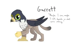 Size: 1500x1000 | Tagged: safe, artist:mightyshockwave, derpibooru import, oc, oc:garrett, unofficial characters only, gryphon, bit, griffon oc, image, png, tack