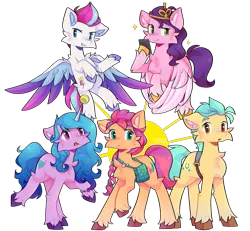 Size: 1707x1574 | Tagged: safe, artist:tater, derpibooru import, hitch trailblazer, izzy moonbow, pipp petals, sunny starscout, zipp storm, earth pony, pegasus, pony, unicorn, my little pony: a new generation, spoiler:my little pony: a new generation, ball, cheek fluff, chest fluff, cute, ear fluff, female, floppy ears, flying, g5, group shot, hoof hold, horn, hornball, image, izzy's tennis ball, male, mane five (g5), mare, mobile phone, phone, png, simple background, smartphone, smiling, stallion, sun, tennis ball, transparent background, white background