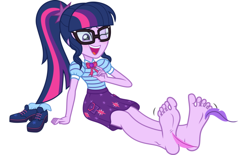 Size: 5000x3262 | Tagged: suggestive, artist:n0kkun, derpibooru import, sci-twi, twilight sparkle, equestria girls, equestria girls series, adorasexy, clothes, cute, feather, feet, fetish, foot fetish, foot focus, geode, glasses, image, laughing, png, sexy, shoes, simple background, sitting, skirt, soles, solo, tickle fetish, tickling, toes, twiabetes, vector