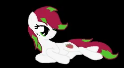 Size: 920x505 | Tagged: safe, artist:leafywolf, derpibooru import, oc, oc:dragon fruit, unofficial characters only, earth pony, pony, black background, earth pony oc, eyelashes, female, image, jpeg, lying down, mare, prone, simple background, solo