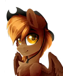 Size: 2500x3000 | Tagged: safe, artist:rainbowfire, derpibooru import, oc, oc:calamity, pegasus, pony, fallout equestria, cute, falling, grin, hat, image, looking at you, male, pegasus oc, png, simple background, smiling, solo, spread wings, stallion, white background, wings