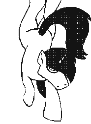 Size: 1571x2126 | Tagged: safe, artist:djsleepyhooves, derpibooru import, oc, oc:onyx deadshot, unofficial characters only, pony, animated, flipnote studio, gif, handstand, image, male, solo, solo male, stallion, upside down, walk cycle, walking